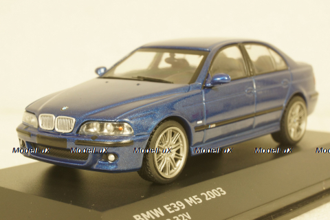 BMW 5-Series M5 5.0L V8 32V (E39) 2003, blue, 4310501, Solido 1:43