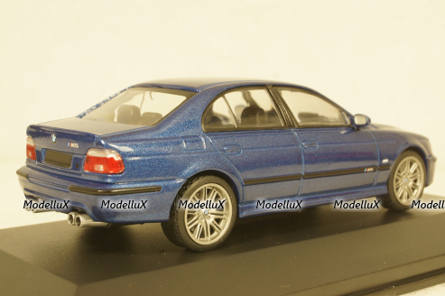 BMW 5-Series M5 5.0L V8 32V (E39) 2003, blue, 4310501, Solido 1:43