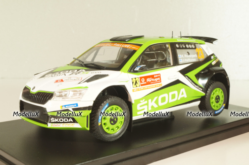 Skoda Fabia RS #23 Rally Portugal 2019, Rovanpera/Halttunen, WRC Collection, Hachette 1:24