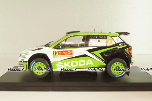 Skoda Fabia RS #23 Rally Portugal 2019, Rovanpera/Halttunen, WRC Collection, Hachette 1:24