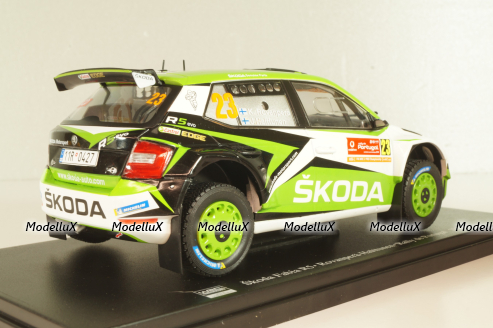 Skoda Fabia RS #23 Rally Portugal 2019, Rovanpera/Halttunen, WRC Collection, Hachette 1:24