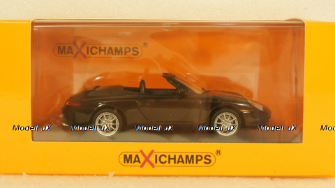 PORSCHE 911 CABRIOLET (996) - 2001 - BLACK METALLIC, 940061030, Maxichamps 1:43