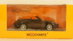 PORSCHE 911 CABRIOLET (996) - 2001 - BLACK METALLIC, 940061030, Maxichamps 1:43