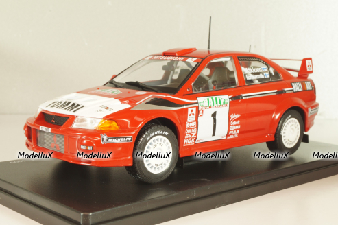 Mitsubishi Lancer EVO VI, #1 Rally New Zealand 1999, Makinen/Mannisenmaki, red, G113U014, WRC Collection, Hachette 1:24 Уценка!