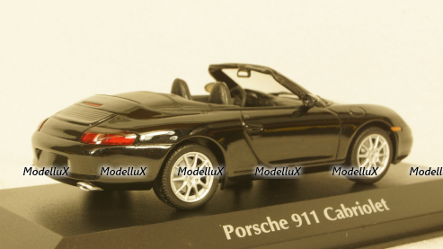 PORSCHE 911 CABRIOLET (996) - 2001 - BLACK METALLIC, 940061030, Maxichamps 1:43