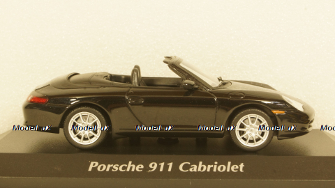 PORSCHE 911 CABRIOLET (996) - 2001 - BLACK METALLIC, 940061030, Maxichamps 1:43