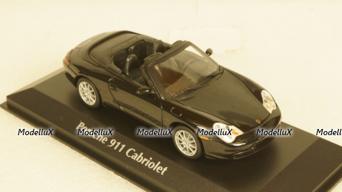 PORSCHE 911 CABRIOLET (996) - 2001 - BLACK METALLIC, 940061030, Maxichamps 1:43