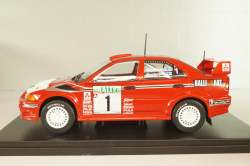 Mitsubishi Lancer EVO VI, #1 Rally New Zealand 1999, Makinen/Mannisenmaki, red, G113U014, WRC Collection, Hachette 1:24 Уценка!