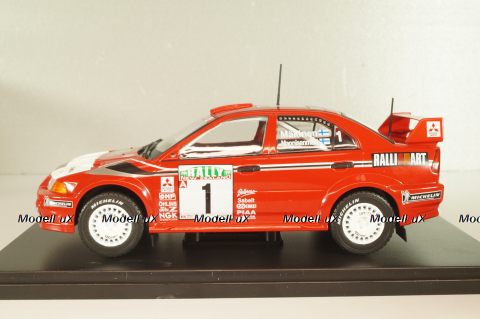 Mitsubishi Lancer EVO VI, #1 Rally New Zealand 1999, Makinen/Mannisenmaki, red, G113U014, WRC Collection, Hachette 1:24 Уценка!