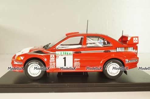Mitsubishi Lancer EVO VI, #1 Rally New Zealand 1999, Makinen/Mannisenmaki, red, G113U014, WRC Collection, Hachette 1:24 Уценка!