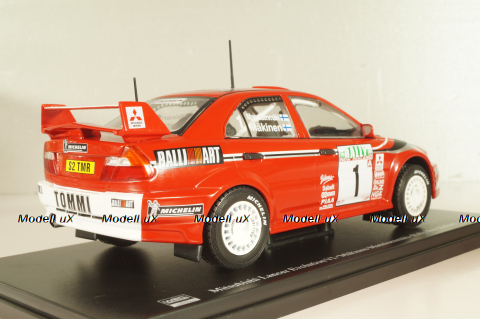 Mitsubishi Lancer EVO VI, #1 Rally New Zealand 1999, Makinen/Mannisenmaki, red, G113U014, WRC Collection, Hachette 1:24 Уценка!