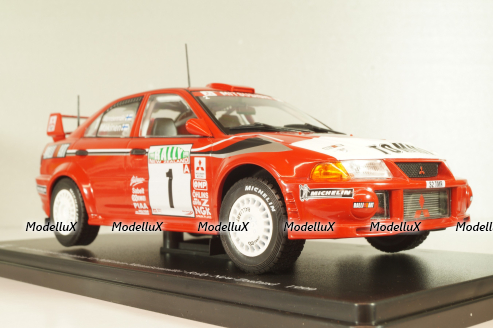 Mitsubishi Lancer EVO VI, #1 Rally New Zealand 1999, Makinen/Mannisenmaki, red, G113U014, WRC Collection, Hachette 1:24 Уценка!