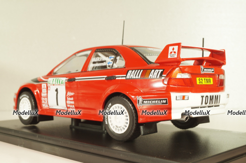 Mitsubishi Lancer EVO VI, #1 Rally New Zealand 1999, Makinen/Mannisenmaki, red, G113U014, WRC Collection, Hachette 1:24 Уценка!