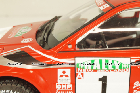 Mitsubishi Lancer EVO VI, #1 Rally New Zealand 1999, Makinen/Mannisenmaki, red, G113U014, WRC Collection, Hachette 1:24 Уценка!