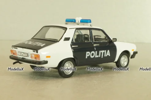 Dacia 1310, Police Romania 1982, white/black, Полицейские Машины Мира №52, 1:43