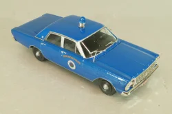 Ford Galaxie 500, Police Westwood 1965, blue, Полицейские машины мира №47 DeAgostini, 1:43