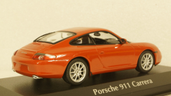 PORSCHE 911 COUPÉ - 2001 - ORANGE RED METALLIC, 940061021, Maxichamps 1:43