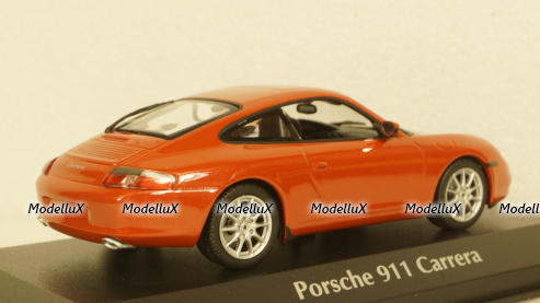 PORSCHE 911 COUPÉ - 2001 - ORANGE RED METALLIC, 940061021, Maxichamps 1:43