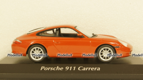 PORSCHE 911 COUPÉ - 2001 - ORANGE RED METALLIC, 940061021, Maxichamps 1:43