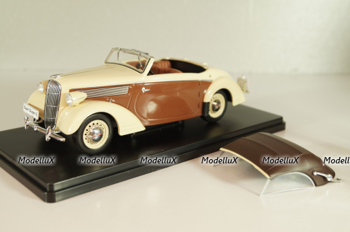 Opel Super 6 Hebmuller-Cabriolet 1937, beige/brown, G1648024, Hachette 1:24 Уценка!