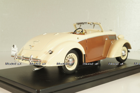 Opel Super 6 Hebmuller-Cabriolet 1937, beige/brown, G1648024, Hachette 1:24 Уценка!
