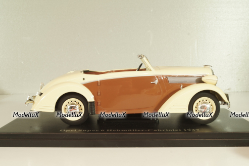 Opel Super 6 Hebmuller-Cabriolet 1937, beige/brown, G1648024, Hachette 1:24 Уценка!