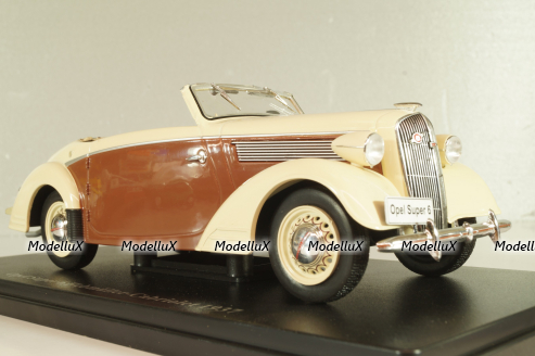 Opel Super 6 Hebmuller-Cabriolet 1937, beige/brown, G1648024, Hachette 1:24 Уценка!