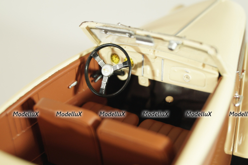 Opel Super 6 Hebmuller-Cabriolet 1937, beige/brown, G1648024, Hachette 1:24 Уценка!