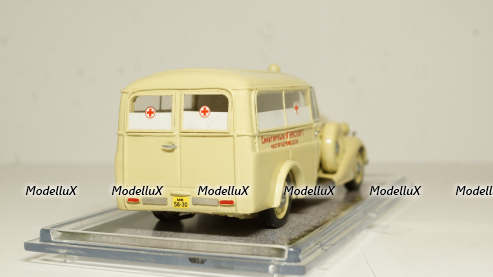 ЗИС 101 А АКЗ-4 "Санитарный транспорт", Студия Колесо 1:43