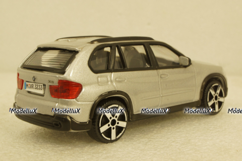 BMW X5 2007 SILVER, BU30145Z, Burago, 1:43