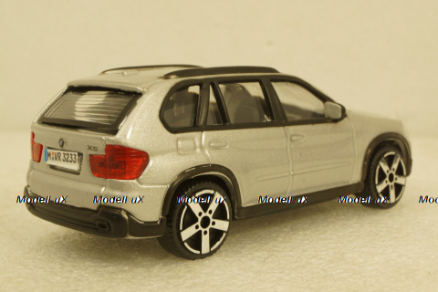 BMW X5 2007 SILVER, BU30145Z, Burago, 1:43