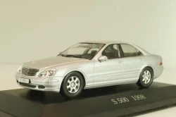 Mercedes-Benz S 500 (W220) 1998, silver, MBOMS053, Altaya, Mercedes-Benz Offizielle Modell Sammlung #53, 1:43