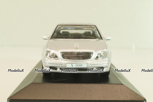 Mercedes-Benz S 500 (W220) 1998, silver, MBOMS053, Altaya, Mercedes-Benz Offizielle Modell Sammlung #53, 1:43