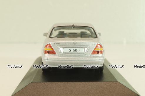 Mercedes-Benz S 500 (W220) 1998, silver, MBOMS053, Altaya, Mercedes-Benz Offizielle Modell Sammlung #53, 1:43
