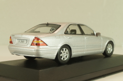 Mercedes-Benz S 500 (W220) 1998, silver, MBOMS053, Altaya, Mercedes-Benz Offizielle Modell Sammlung #53, 1:43