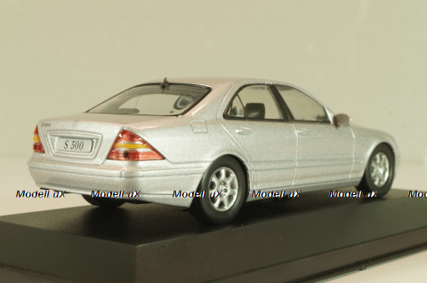 Mercedes-Benz S 500 (W220) 1998, silver, MBOMS053, Altaya, Mercedes-Benz Offizielle Modell Sammlung #53, 1:43