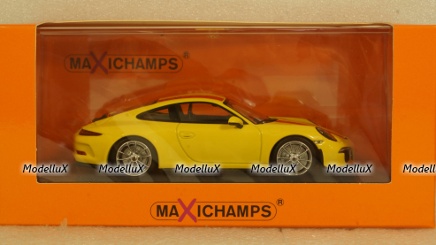 Porsche 911 R  2016, Yellow, 940066221, Maxichamps 1:43