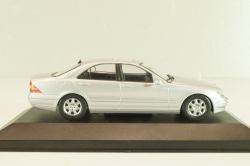 Mercedes-Benz S 500 (W220) 1998, silver, MBOMS053, Altaya, Mercedes-Benz Offizielle Modell Sammlung #53, 1:43