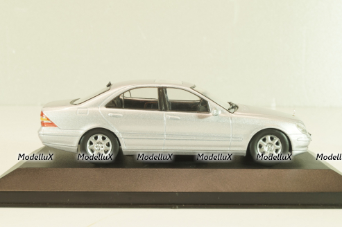 Mercedes-Benz S 500 (W220) 1998, silver, MBOMS053, Altaya, Mercedes-Benz Offizielle Modell Sammlung #53, 1:43