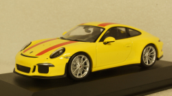 Porsche 911 R  2016, Yellow, 940066221, Maxichamps 1:43