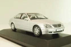 Mercedes-Benz S 500 (W220) 1998, silver, MBOMS053, Altaya, Mercedes-Benz Offizielle Modell Sammlung #53, 1:43