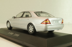 Mercedes-Benz S 500 (W220) 1998, silver, MBOMS053, Altaya, Mercedes-Benz Offizielle Modell Sammlung #53, 1:43