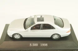 Mercedes-Benz S 500 (W220) 1998, silver, MBOMS053, Altaya, Mercedes-Benz Offizielle Modell Sammlung #53, 1:43