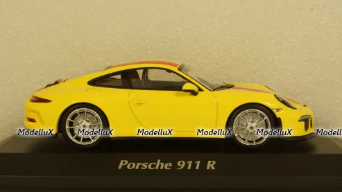 Porsche 911 R  2016, Yellow, 940066221, Maxichamps 1:43