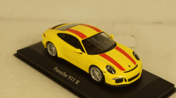 Porsche 911 R  2016, Yellow, 940066221, Maxichamps 1:43