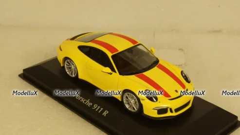 Porsche 911 R  2016, Yellow, 940066221, Maxichamps 1:43