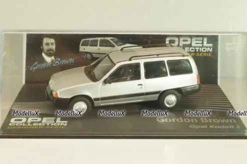 Opel Kadett Caravan (E), Gordon Brown 1988, silver, OPCD133, Opel Collection Designer #133 1:43 с журналом, запечатанный!