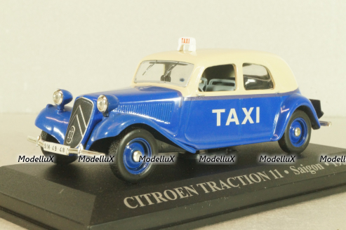 Citroen Traction 11 Taxi Saigon Vietnam 1955, blue, Altaya 1:43