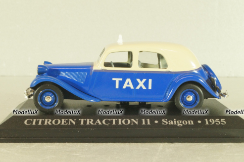 Citroen Traction 11 Taxi Saigon Vietnam 1955, blue, Altaya 1:43