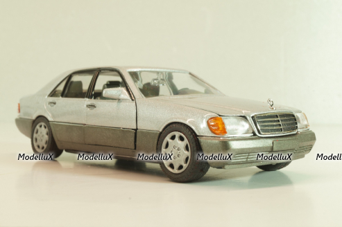 Mercedes-Benz 600 SEL (W140) 1991, silver metallic, 1261S, Schabak 1:43